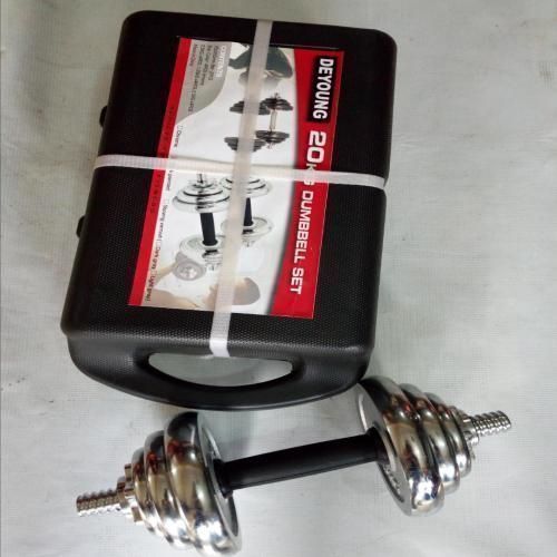 20kg Adjustable Chrome Dumbbell Item | Buy 20kg Adjustable Chrome Dumbbell | SPOP Enterprise Global